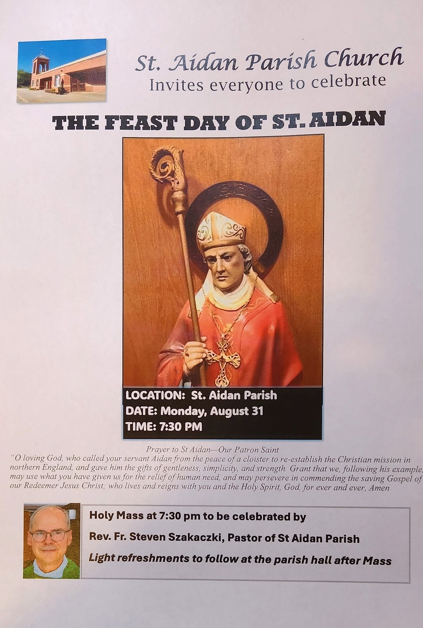 St. Aidan feast feast