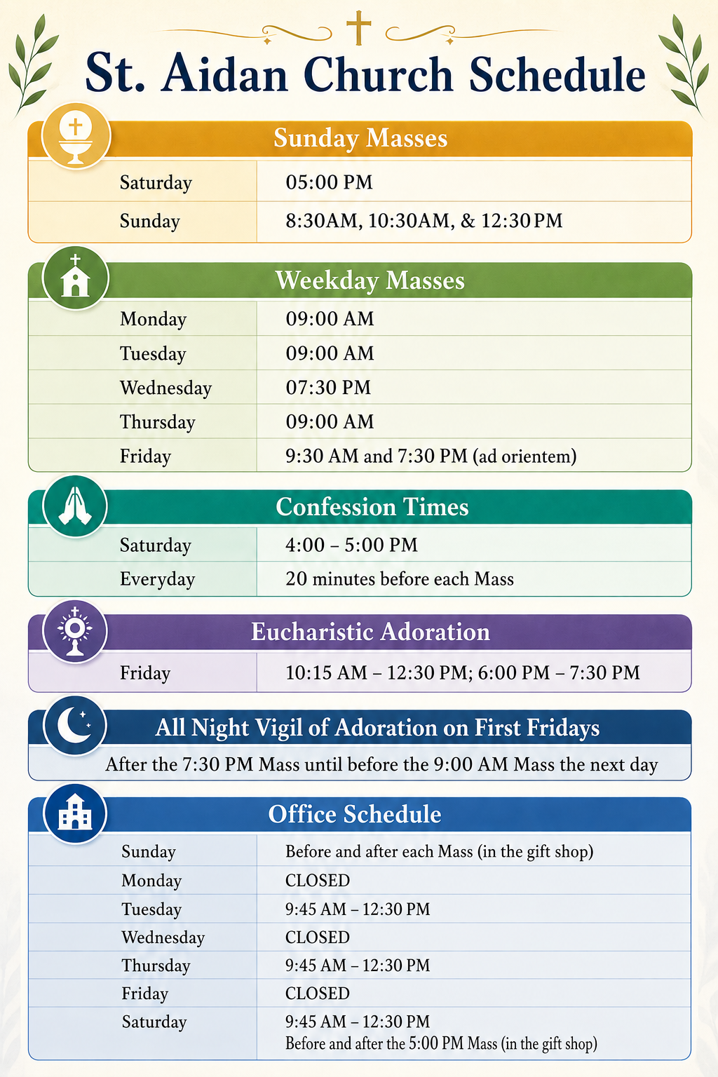 Schedule