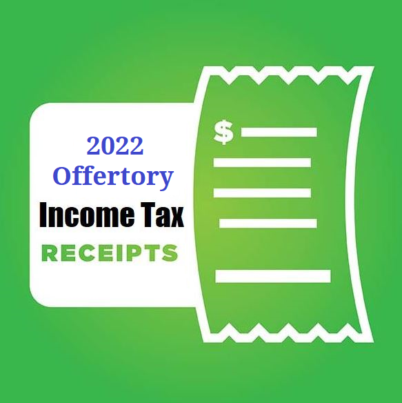 2022 offertory income tax receipts