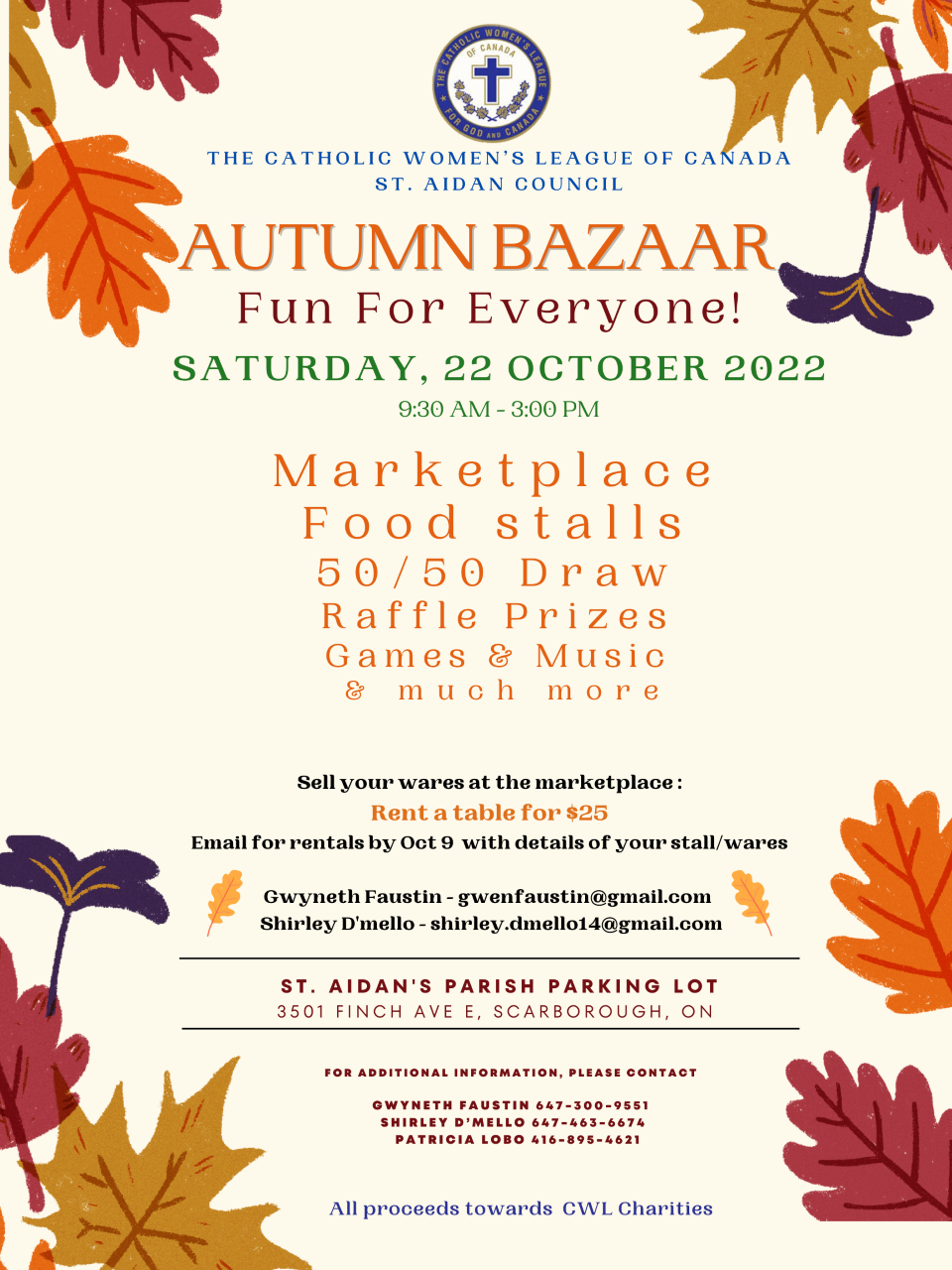 CWL Autumn Bazaar Flyer 2022