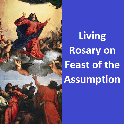 living rosary assumption 2022