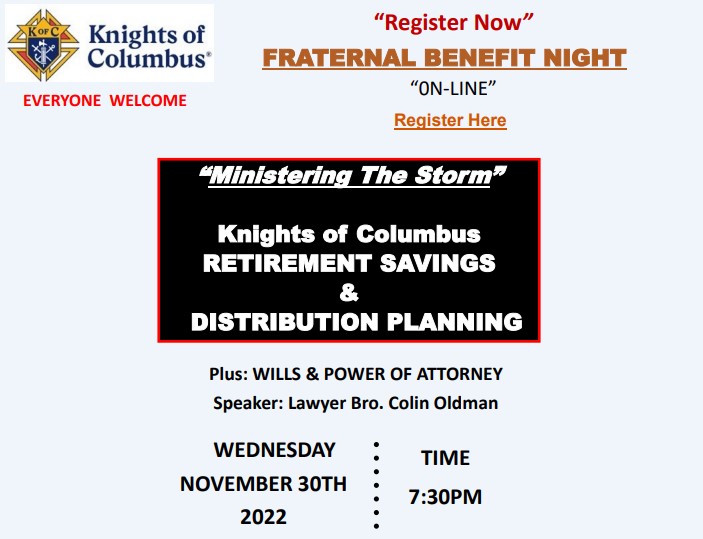 Fraternal Benefit Night Registration FINAL graphic