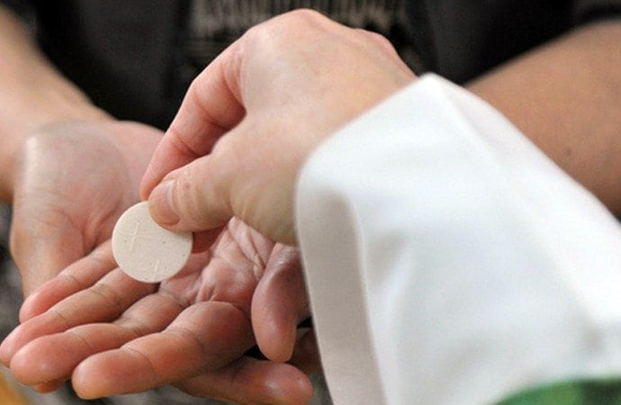how NOT to receive communion