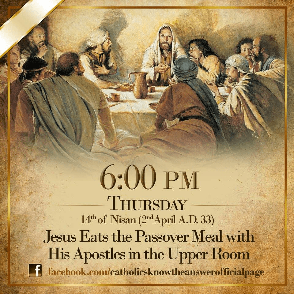 Holy Thursday Evening Mass of the Lord’s Supper - A Timeline