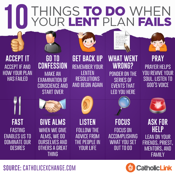 Ten Things to Do When Your Lent Plan Fails