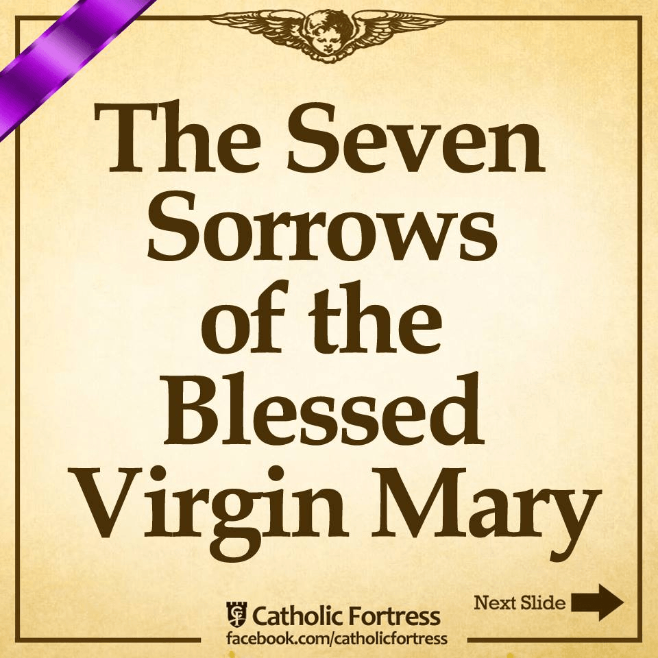 The Seven Sorrows of the Blessed Virgin Mary