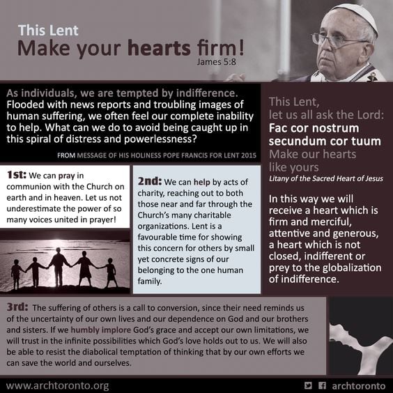 this lent make your hearts firm