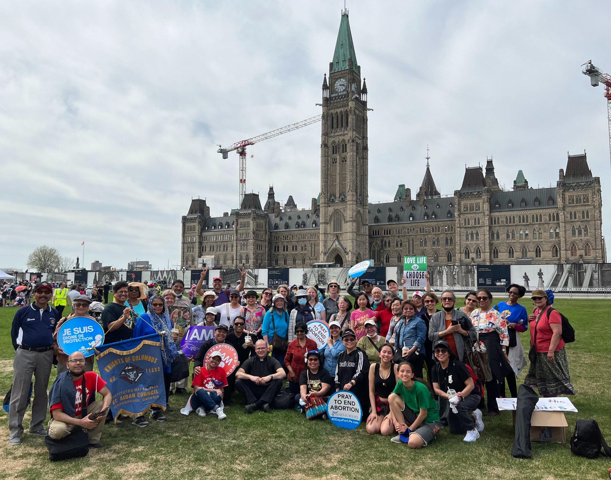 ottawa march for life group photo may 12 2022