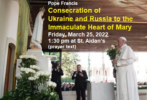 pope francis consecration march 25 2022 revised